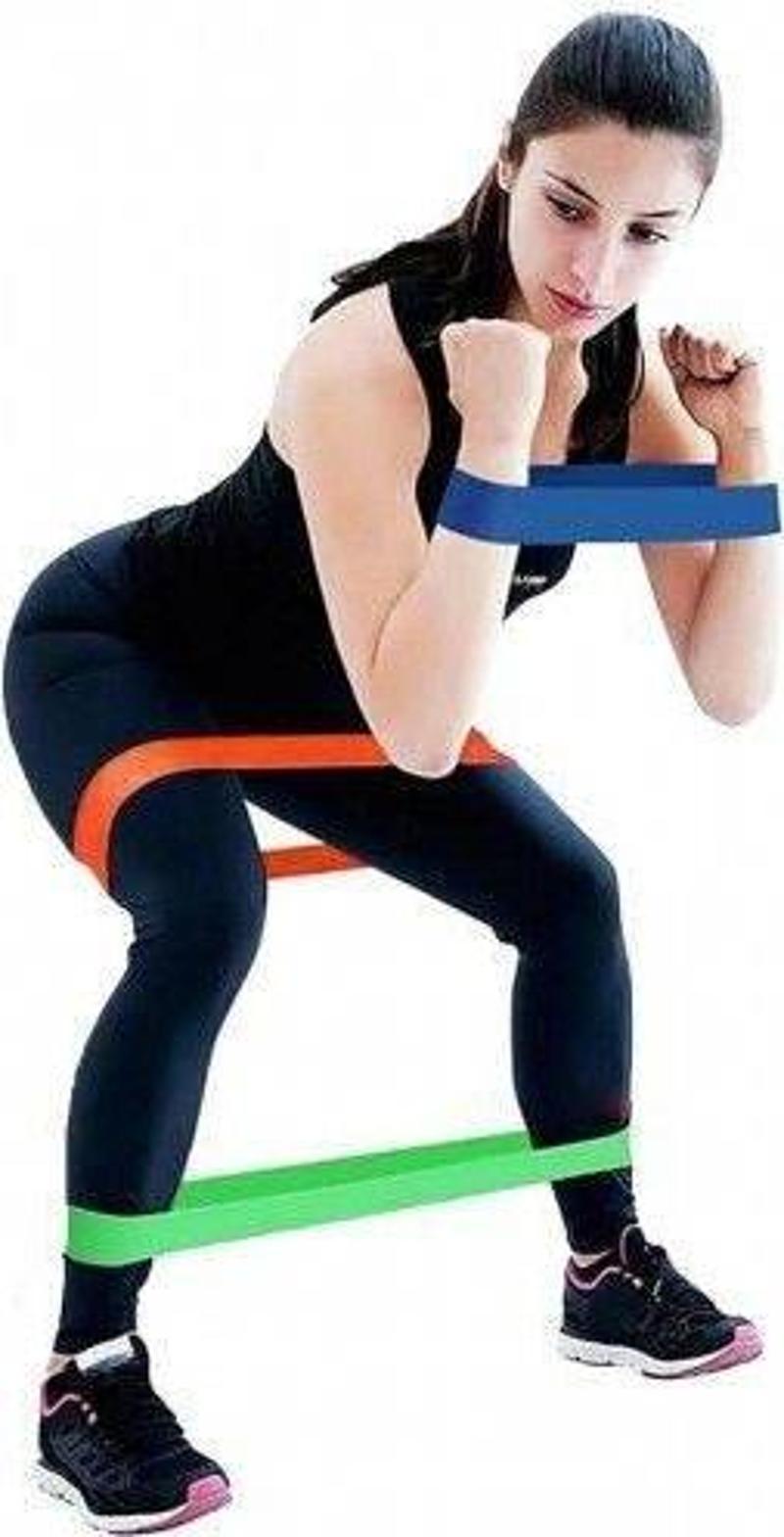 Pilates Squat Aerobik Direnç Lastiği 5 Li Paket