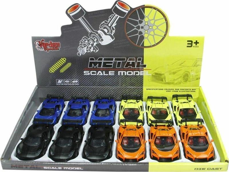 Oyuncak KM-36121C Çek Bırak 1:36 Metal Spor Araba