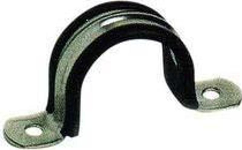 Hortum/kablo sabitleme köprüsü. AISI 316 paslanmaz çelik, kauçuk kılıflı Ø 40 mm