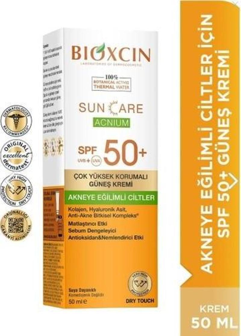 Bıoxcın Sun Care Akneye Eğilimli Ciltler Için Güneş Kremi  50Ml Spf 50+