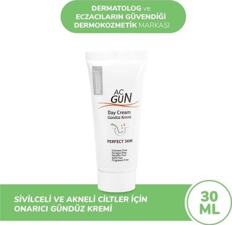 Acgrun Sivilceli Ve Akneli Ciltler İçin Onarıcı gründüz Kremi 30 ml.