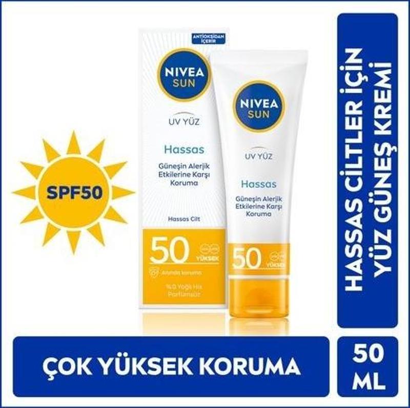 Sun Hassas Yüz Güneş Kremi 50 Ml