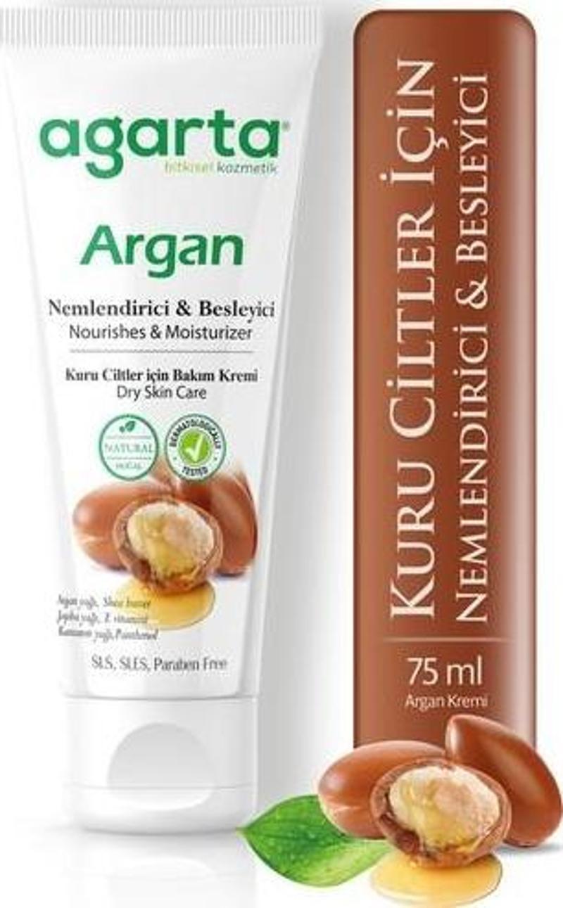 Doğal Argan Besleyici Nemlendirici Cilt Kremi 75 Ml