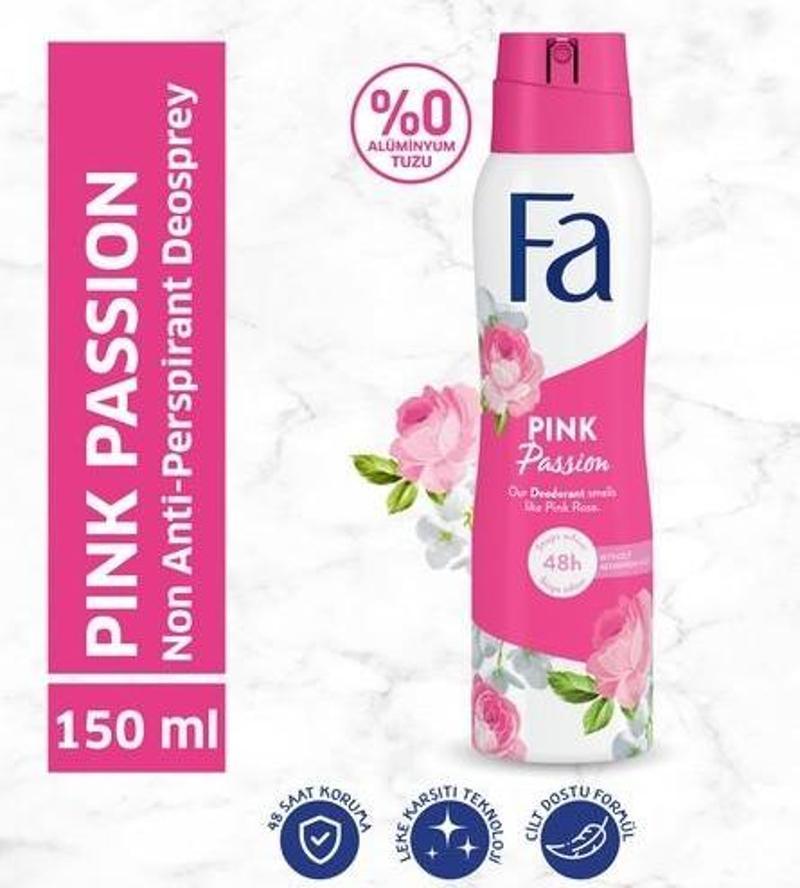 Pink Passion Kadın Deosprey 150 Ml Çiçeksi Kokulu