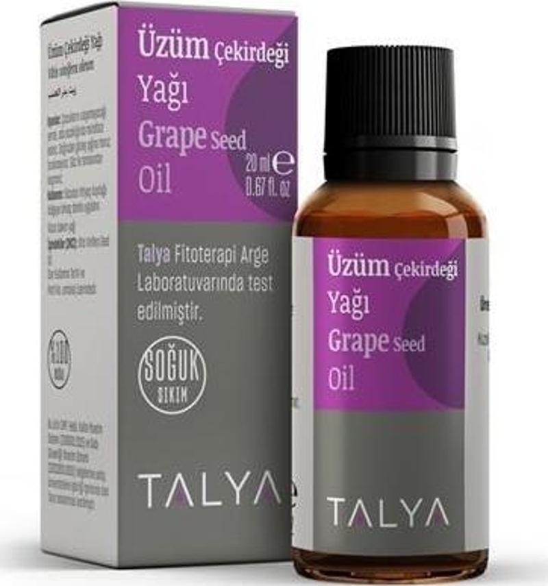 Üzüm Çekirdeği Yağı, Soğuk Sıkım, %100 Saf Ve Doğal, 20 ml