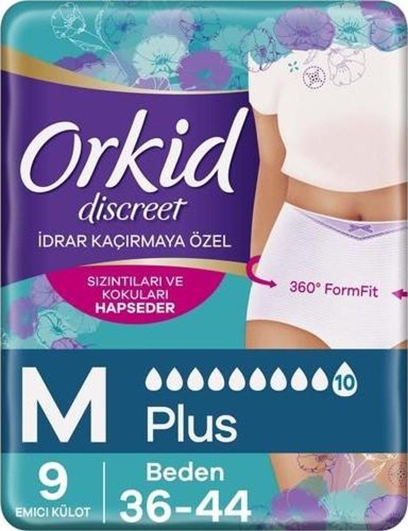Discreet Emici Külot Orta Boy 9 Adet İdrar Kaçırmaya Özel