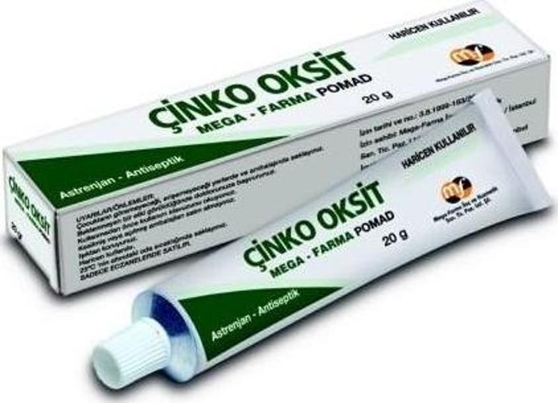 Çinko Oksit Pomad 20 Gr