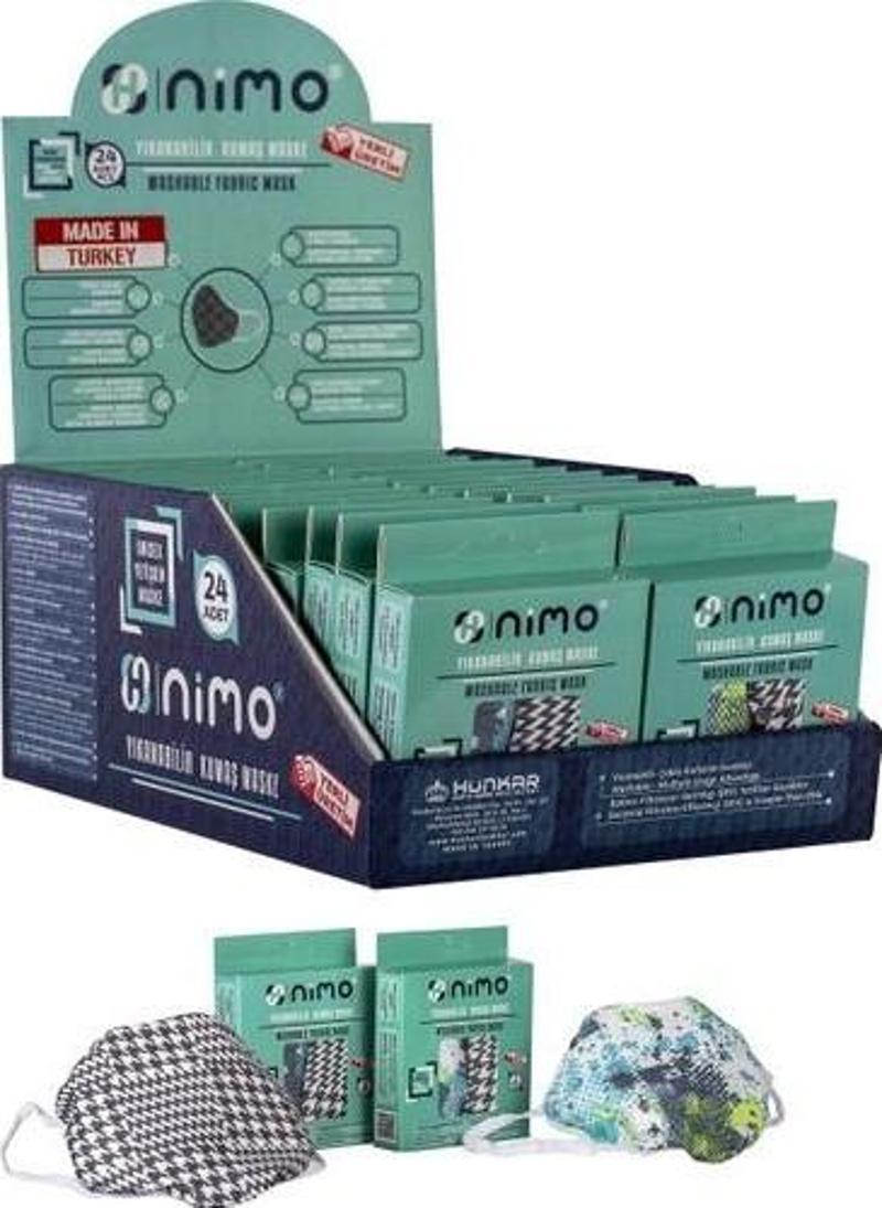 Kumaş Maske Yıkanabilir Yetişkin Yüz Maskesi 2X24 4