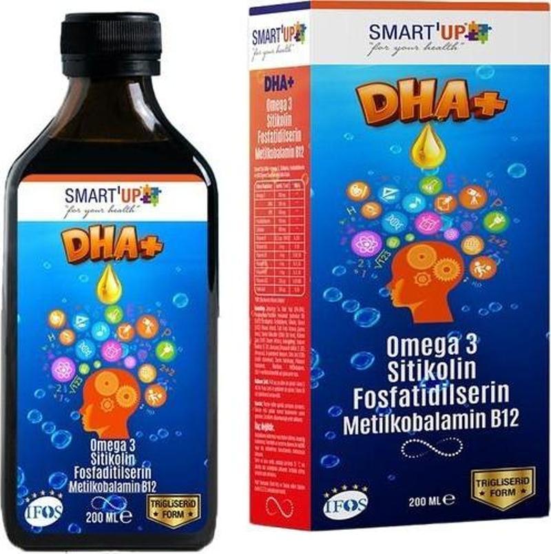 Up Sitikolin Dha Omega 3 Ve Fosfatidilserin İceren Balık Yağı B12 200 Ml Şurup