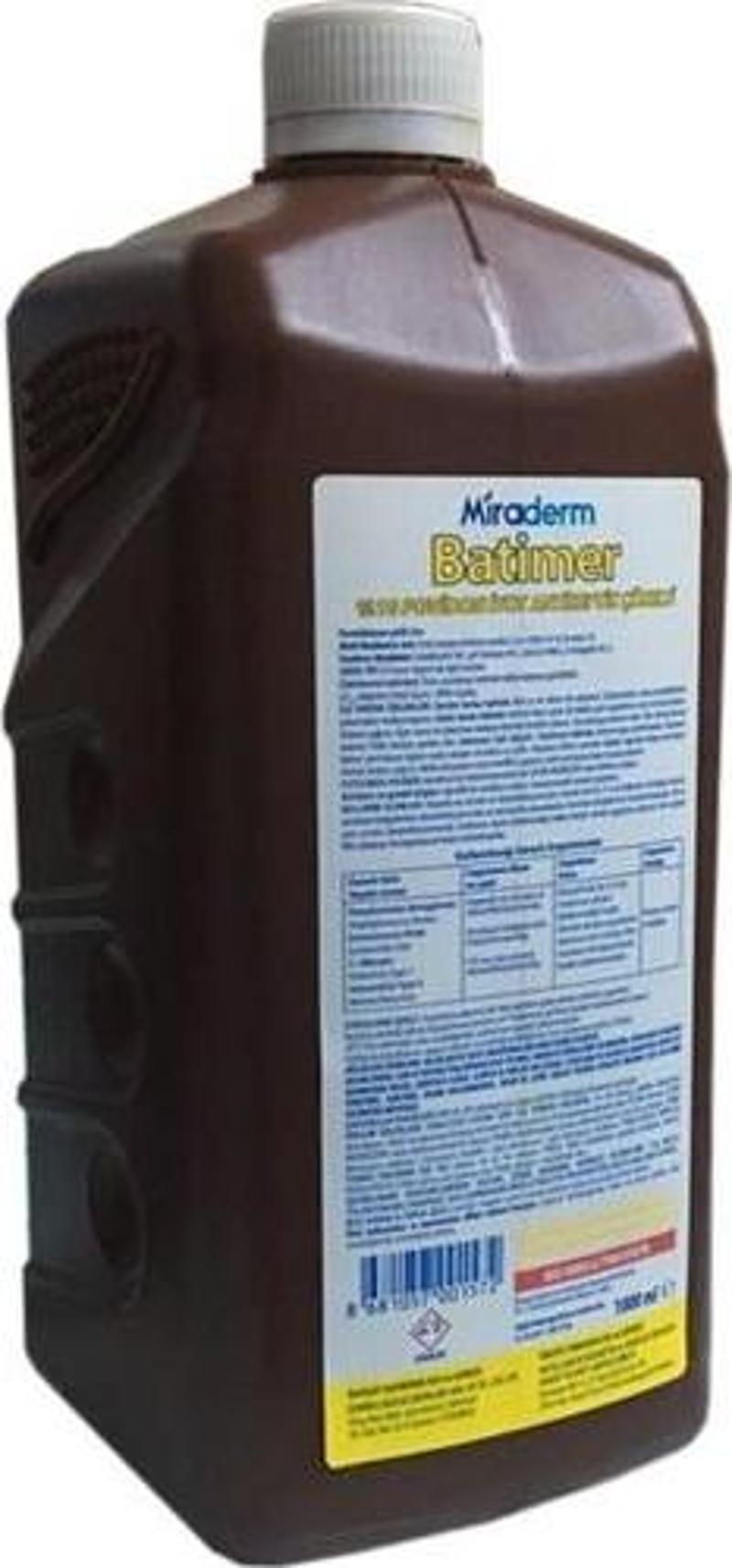 Sıvı Dezenfektan Miraderm Batiderm Baticonol 1 Litre