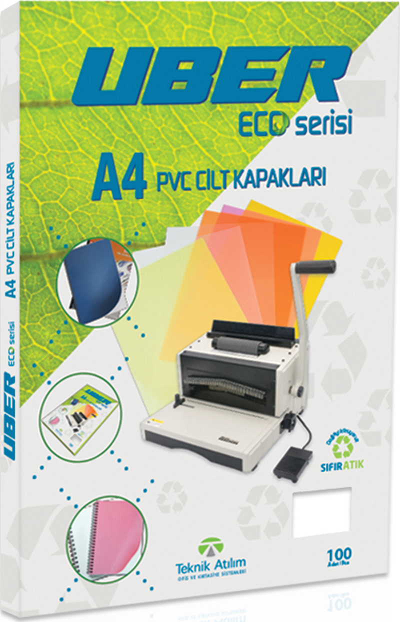 A4 OPAK BEYAZ PVC CİLT KAPAKLARI - 100ADET