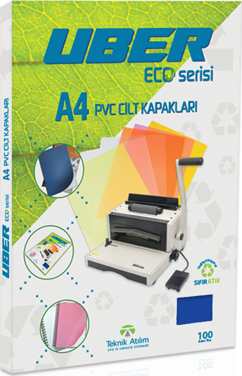 A4 OPAK LACİVERT PVC CİLT KAPAKLARI - 100ADET