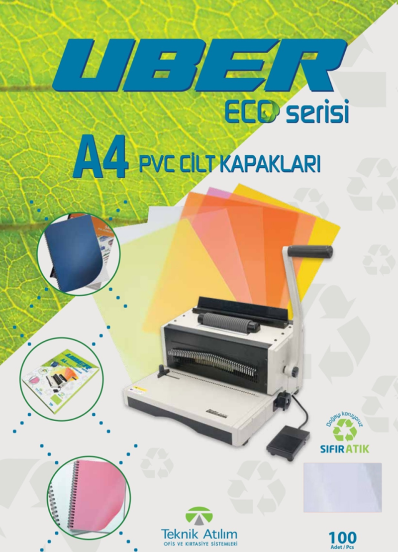 A4 ŞEFFAF PVC CİLT KAPAKLARI - 100ADET