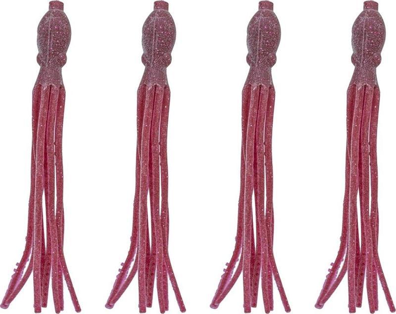 Silikon Ahtapot 11.5cm (4 Adet) #7 Red