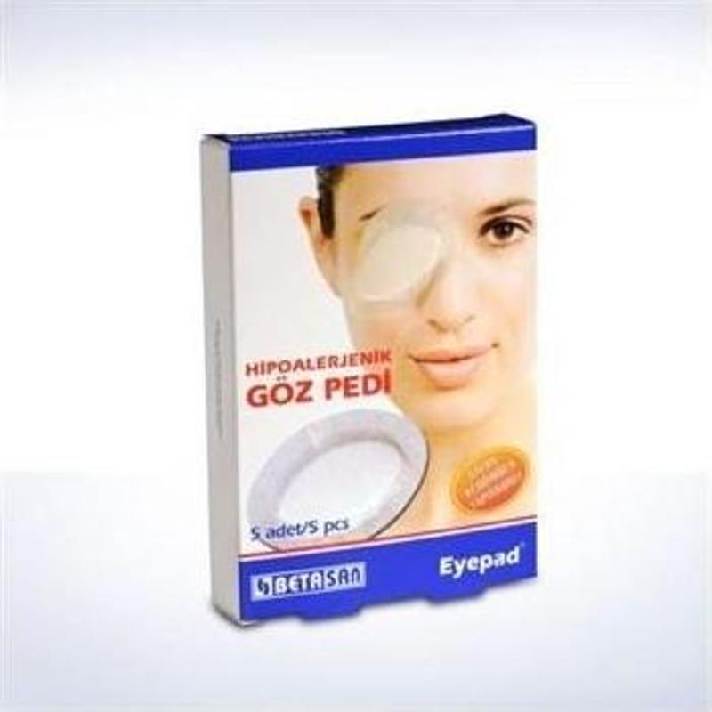 Beta Göz Pedi 5Li Steril Kendinden Yapışkanlı 6.5X9.5Cm