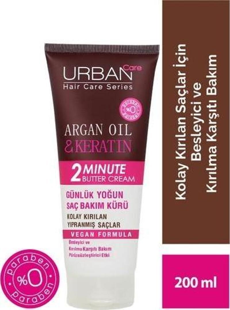 Argan Oil&Keratin Kolay Kırılan Yıpranmış Saçlara Özel Yoğun Saç Bakım Maskesi-200 Ml