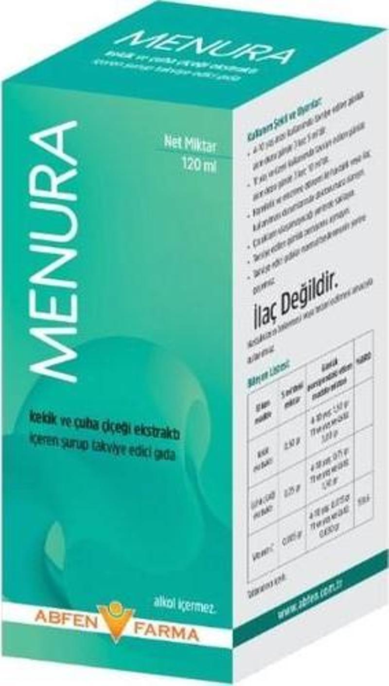 Menura Bitkisel Şurup 120 Ml