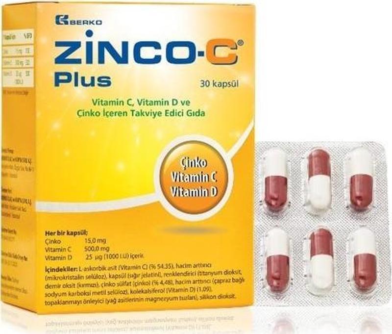 Zinco-C Plus 15 Mg 30 Tablet