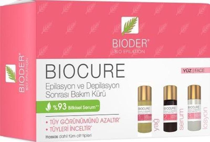 Biocure Tüy Azaltıcı Kür Yüz İçin 3'Lü Etki 3 X 5 Ml