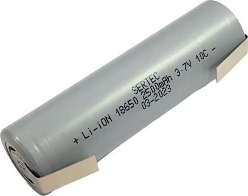 Puntolu 18650 3.7V 2500mAh 10C Lion Şarjlı Pil 1Adet