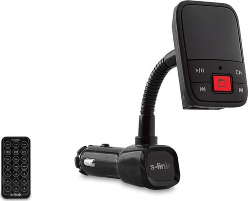 Sl-Fm65 Hafızasız Mp3 Transmitter 2.1A Usb Şarj Portlu Usb Micro Sd Kart Destekli Kumandalı