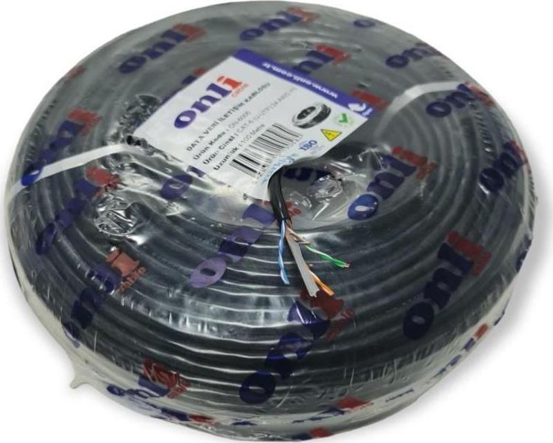 Cat6 Kablo 24AWG Dış Ortam 100mt Siyah