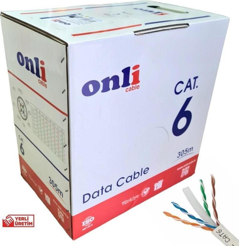 305Mt 23AWG UTP CAT6 Network Kablosu Gri