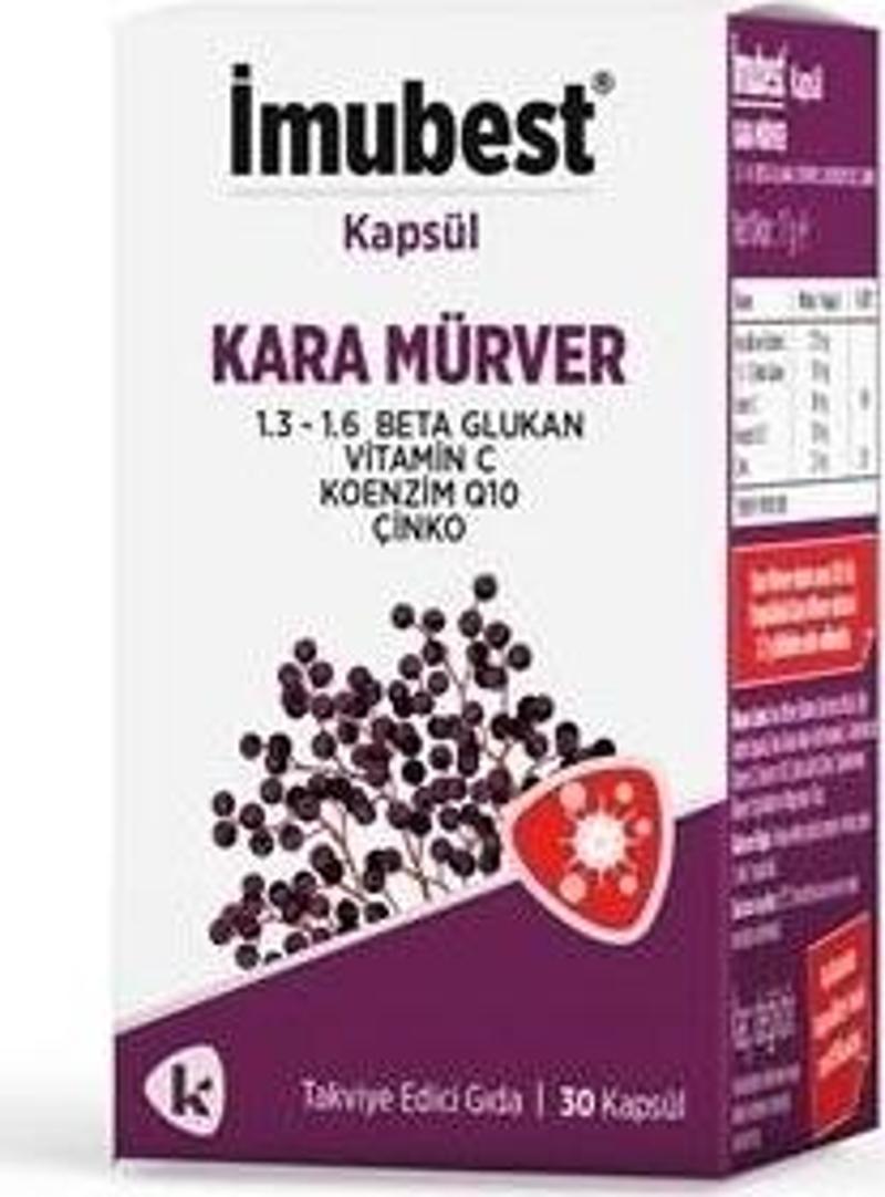 t Beta Glukan Kara Mürver 30 Kapsül