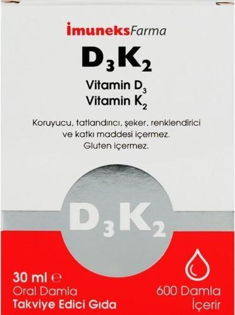 Vitamin D3 + K2 30 Ml Damla