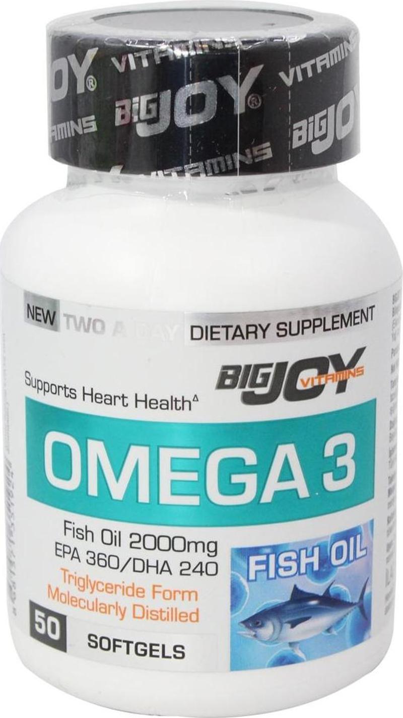 Bigjoy Vitamins Omega 3 2000 Mg ( 360 Epa / 240 Dha ) 50 Softgel Big351924