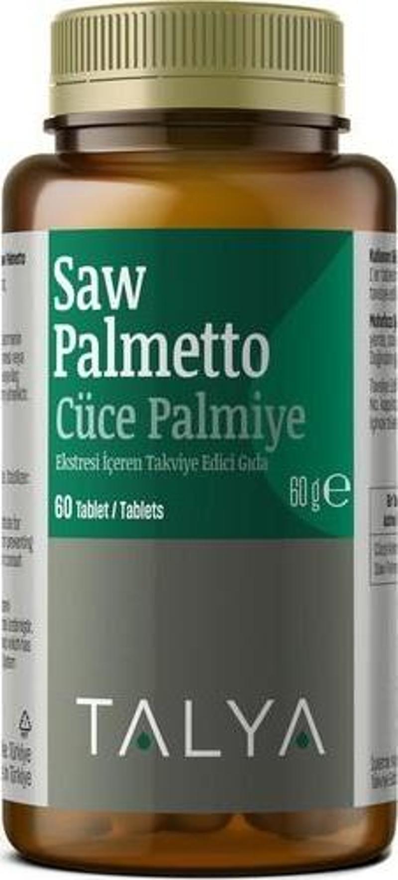 Saw Palmetto Cüce Palmiye Ekstresi İçeren Takviye Edici Gıda