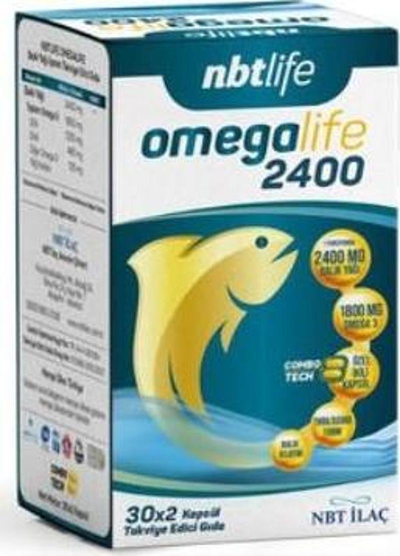 Omega Life 2400 Balık Yağı 60 Kapsül