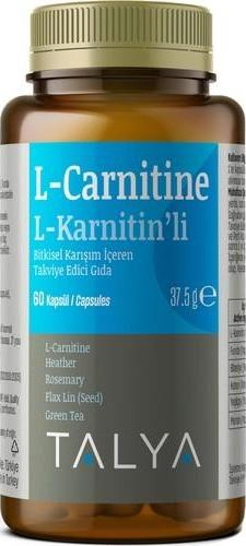 L-Carnıtıne L-Karnitin'Li Bitkisel Karışım İçeren Takviye Edici Gıda