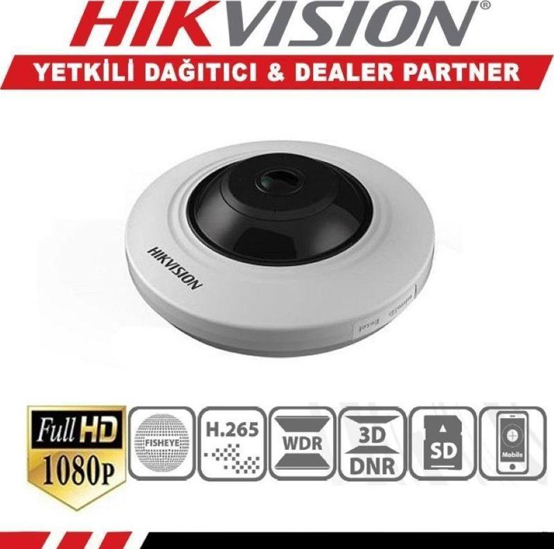 Haikon DS-2CD2955FWD-I 5MP 1.05MM 8MT IR FISHEYE IP KAMERA