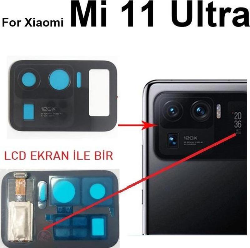 Xiaomi Mİ 11 ULTRA Kamera Camı Lens + ARKA LCD EKRANLI