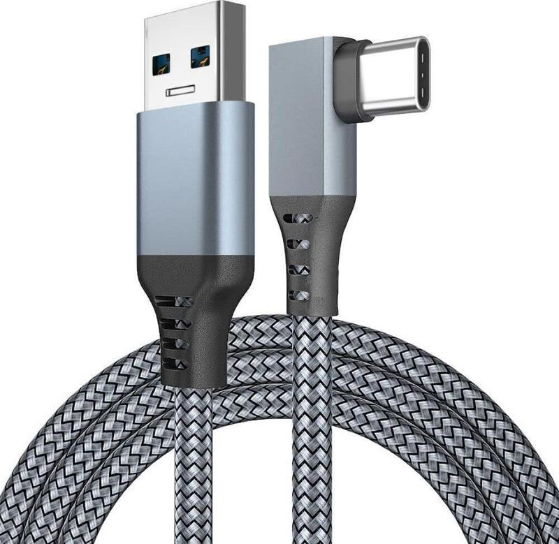 Meta Quest 2 Sanal Gerçeklik Gözlüğü Link Kablosu 1/2 Uyumlu USB 3.2 Data Aktarım ve Şarj Kablosu Cable 3m -