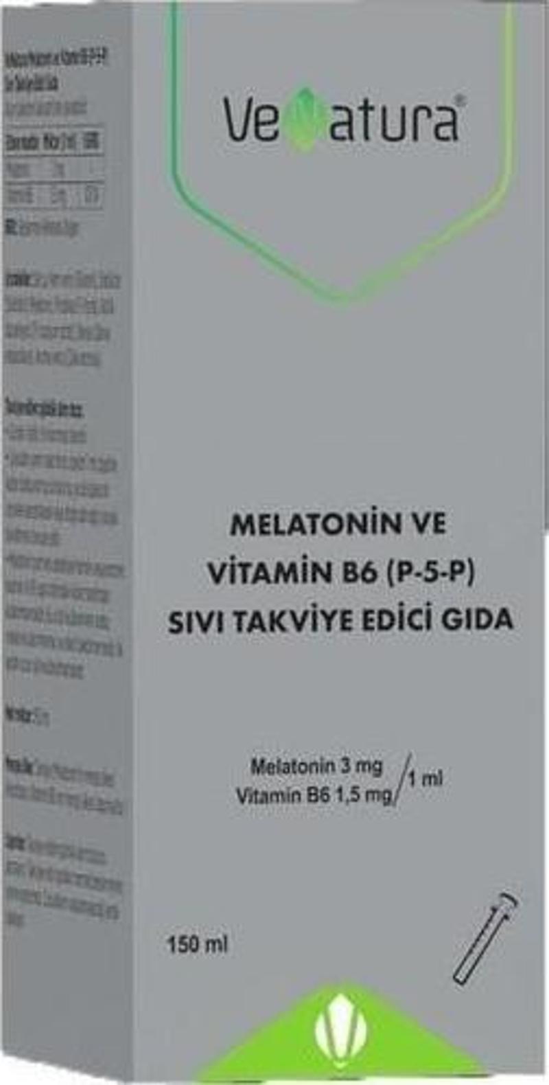 Melatonin Vitamin B6 (P-5-P) Şurup 150 Ml