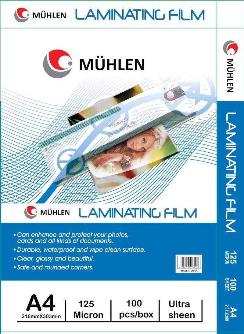 A4 125 Micron 100'lü Laminasyon Makinesi Filmi