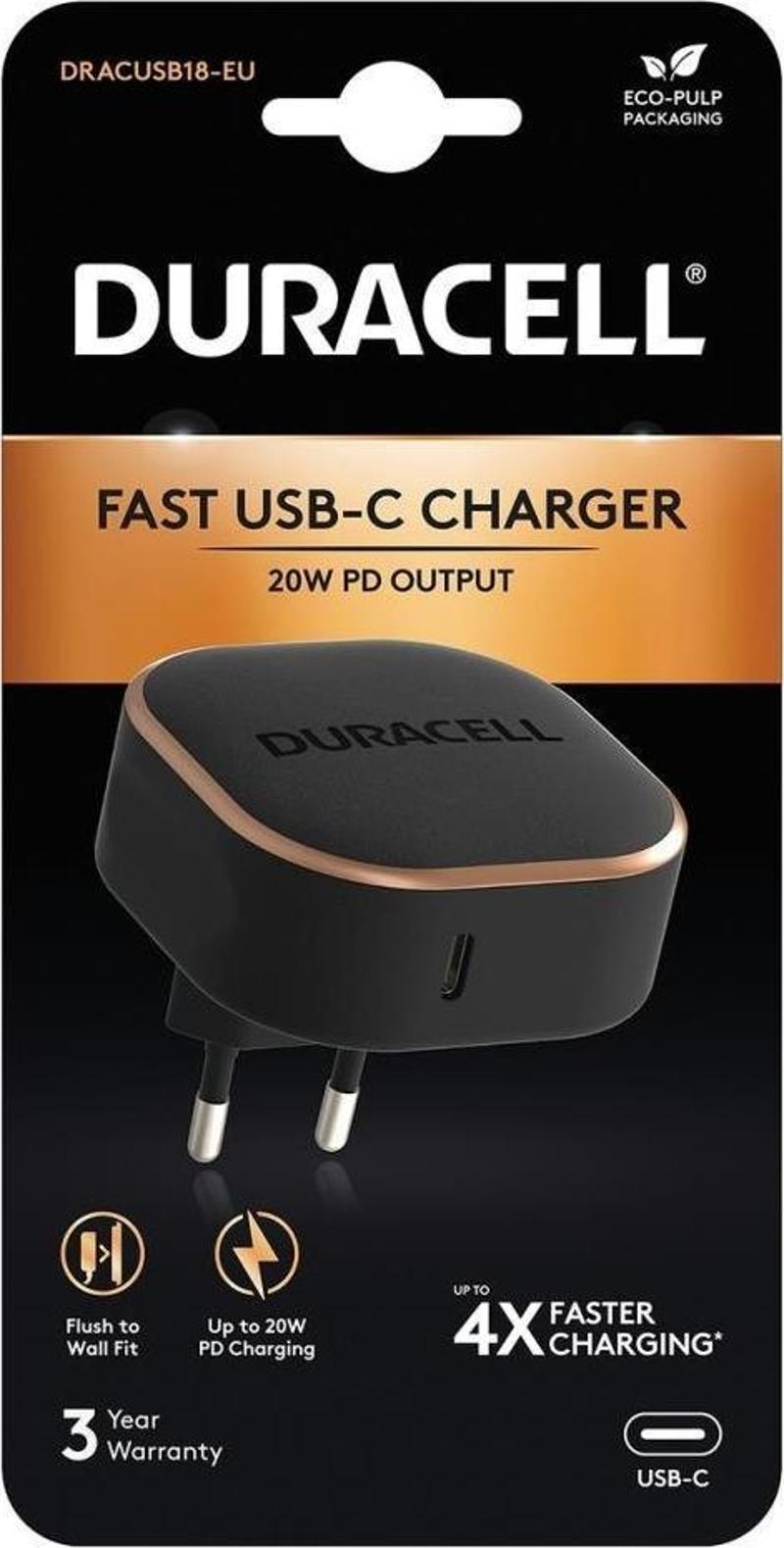 20W PD Şarj Başlığı 1xUSB-C - Siyah