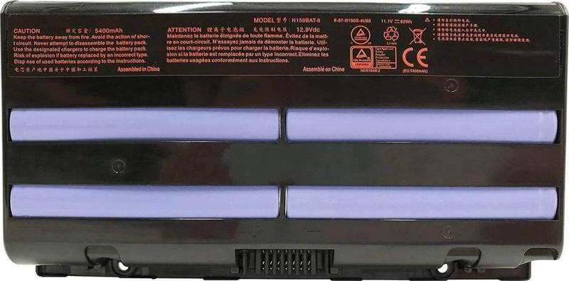 Clevo N150SD  Batarya ile Uyumlu Pil N150BAT-6 -6 Cell