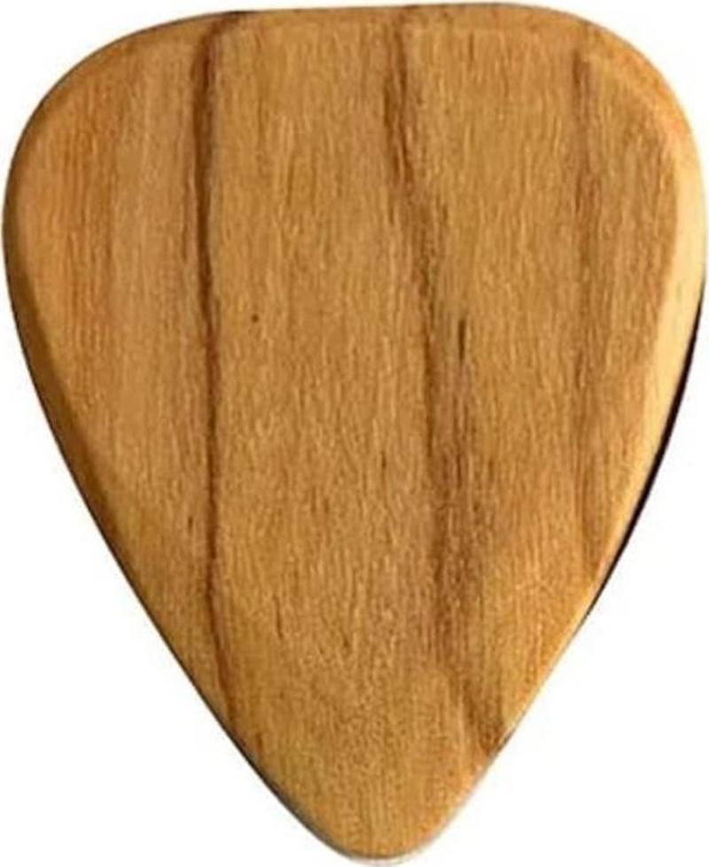 2 Adet Profesyonel Ahşap Gitar Ukulele Penası Wooden Guitar Picks Kiraz Ağacı