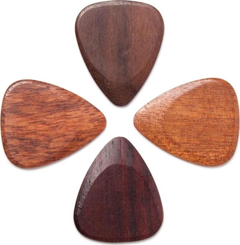 Profesyonel Ahşap Gitar Penası Wooden Guitar Picks Erik Ağacı