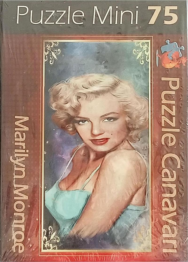 Marilyn Monroe Resimli 75 Parça Mini Puzzle  Minyatür Puzzle Serisi