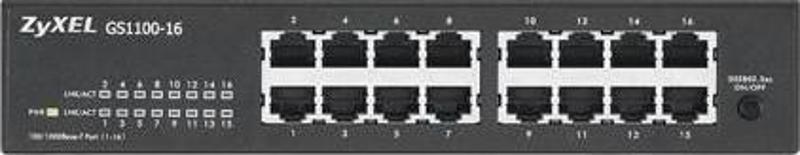 GS1100-16 16 Port Gigabit Yönetilemez Switch