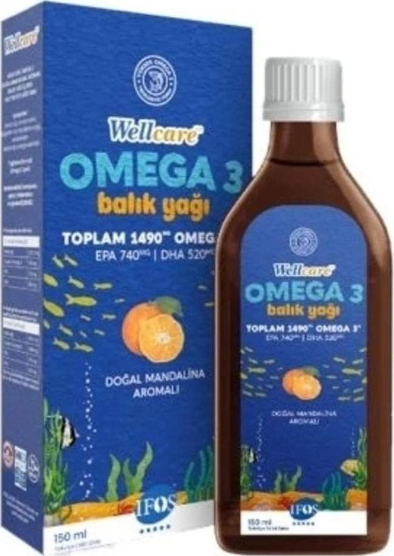 Omega 3 Doğal Mandalina Aromalı Balık Yağı 150 Ml