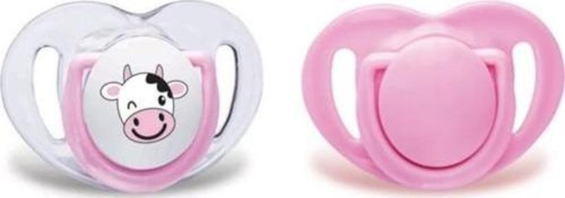 Silikon Emzik Pembe İnek 2'Li 12 Ay+