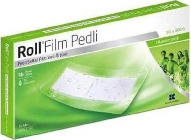 Film Pedli 10X20 - Steril - Su Geçirmez - Sargı- Hipoalerjenik 1 Adet