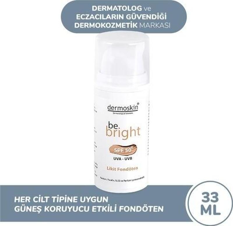 Be Bright Spf50+ Likit Fondöten Light 33 Ml