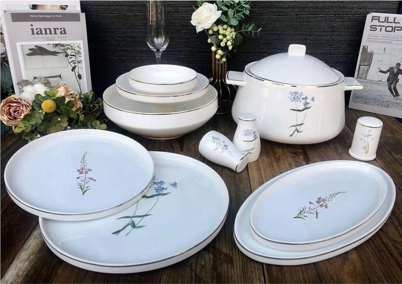 Royking Flora 60 Parça Bone Chına Yemek Takımı DSN 041