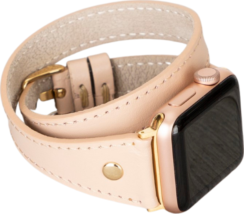 Apple Watch Uyumlu Deri Kordon 42-44-45mm Slim DT GT NU1
